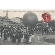 Nogent sur Marne  - Fêtes aérostatique au Viaduc - Le Gonflement du Ballon